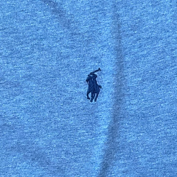 Polo Ralph Lauren Light Blue V-Neck T-Shirt - Picture 5 of 9